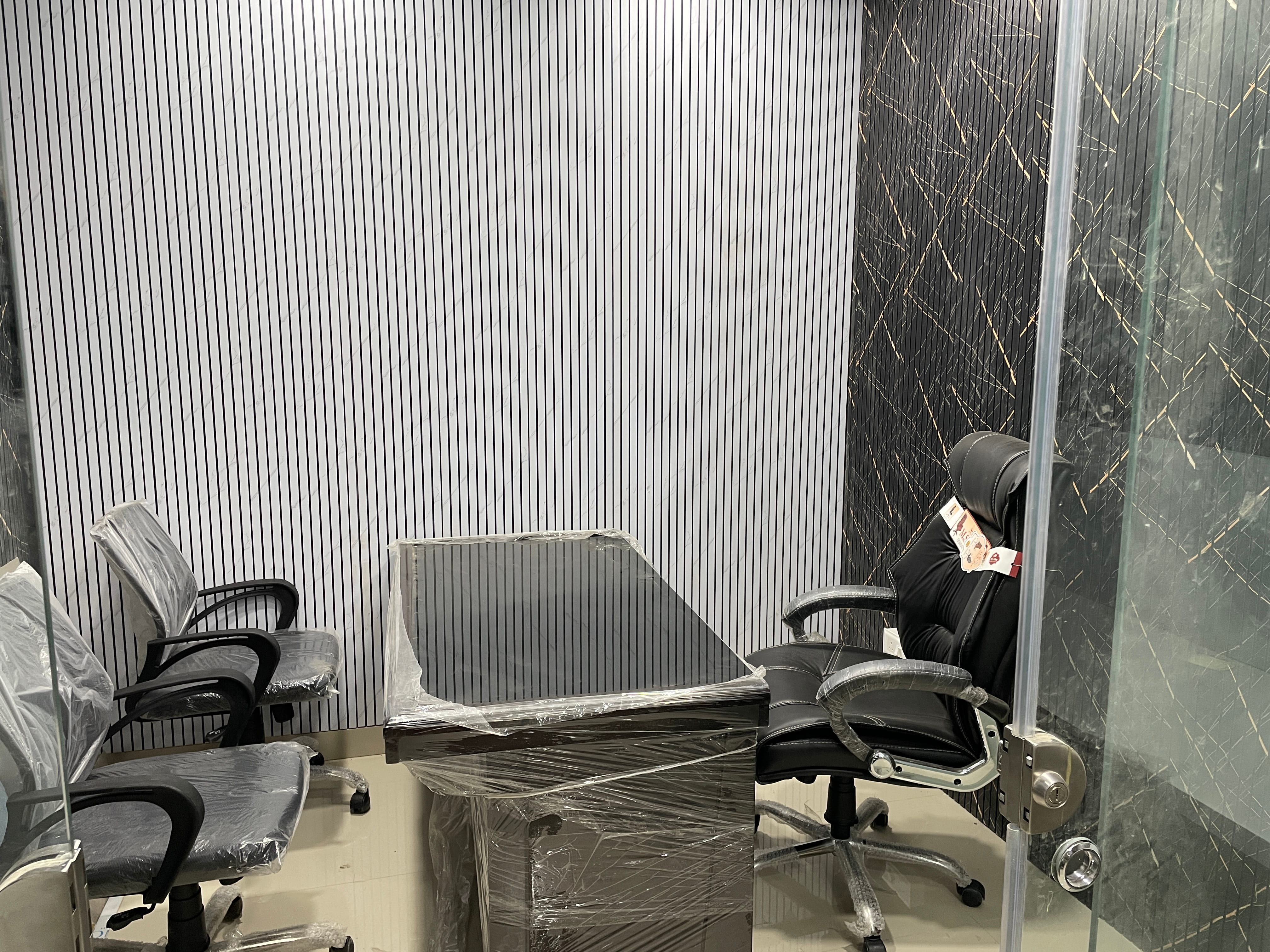 Workspace interior and seating area